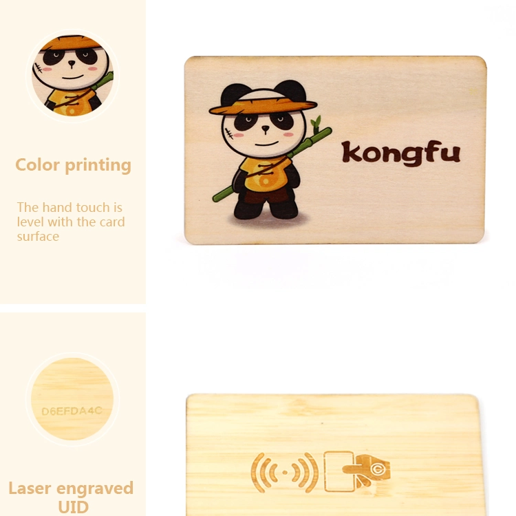 Wholesale Programmable RFID Customize RFID Wooden Card Hotel Key Card