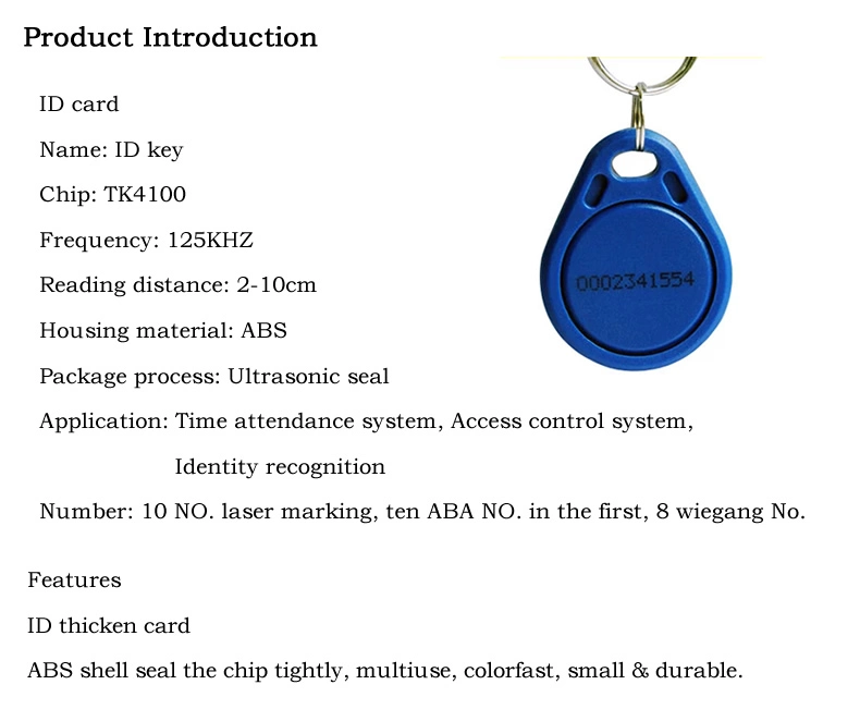 Customized ABS/Pet/PVC Waterproof 13.56MHz NFC Ntag213/ Ntag215/ Ntag216 RFID Keyfob