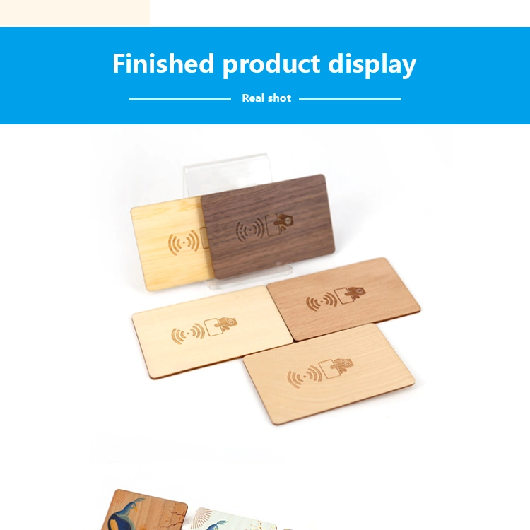 Eco-Friendly RFID Wooden Bamboo Card DESFire EV2 for Hotel