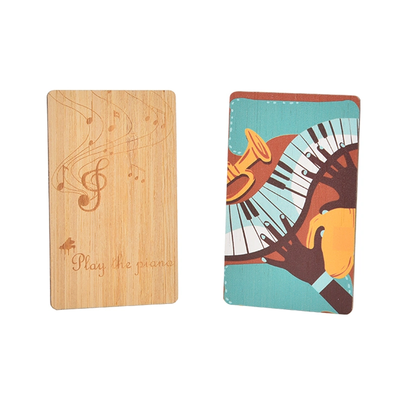 Wholesale ISO14443A MIFARE Classic 1K Proximity Contactless NFC Keytags Wooden RFID Card