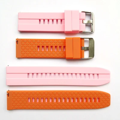 Cinturino per orologio in gomma siliconica multicolore con stampa OEM personalizzata con logo per universale