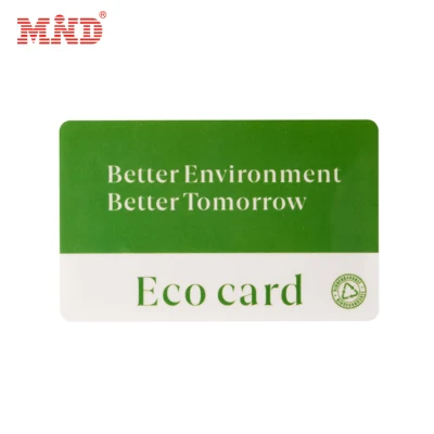 Chiave magnetica per hotel RFID ecologica in legno di bambù.  Carta NFC ecologica in bambù RFID con codice QR